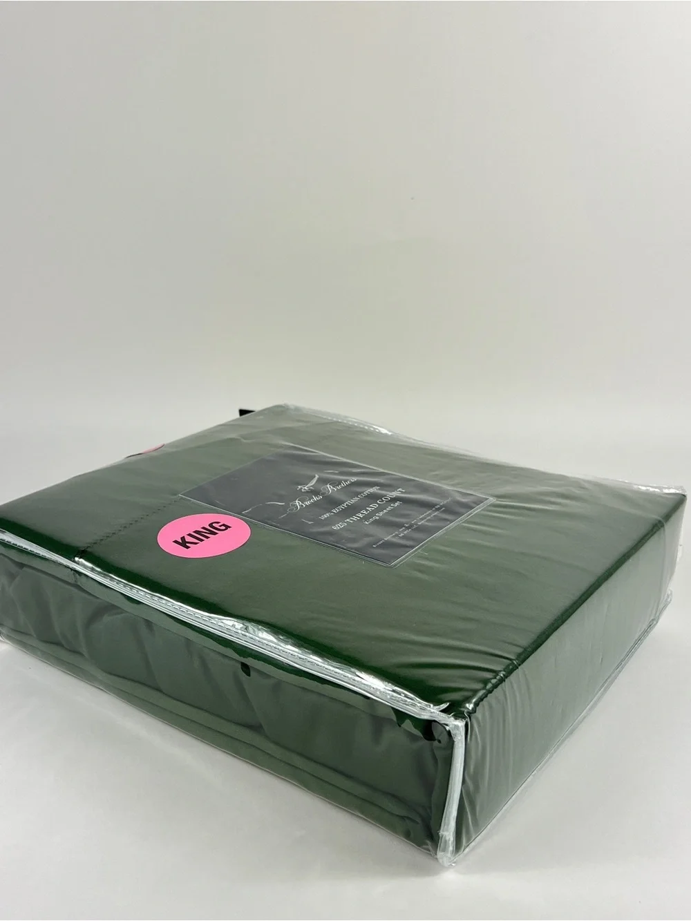 Brooks Brothers King Sheet Set in Forest Green